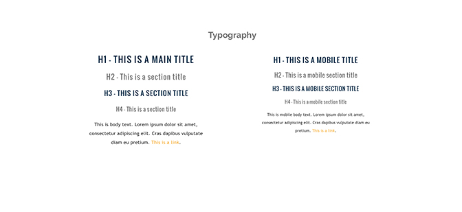 Thompson Law - Typography Style Sheet