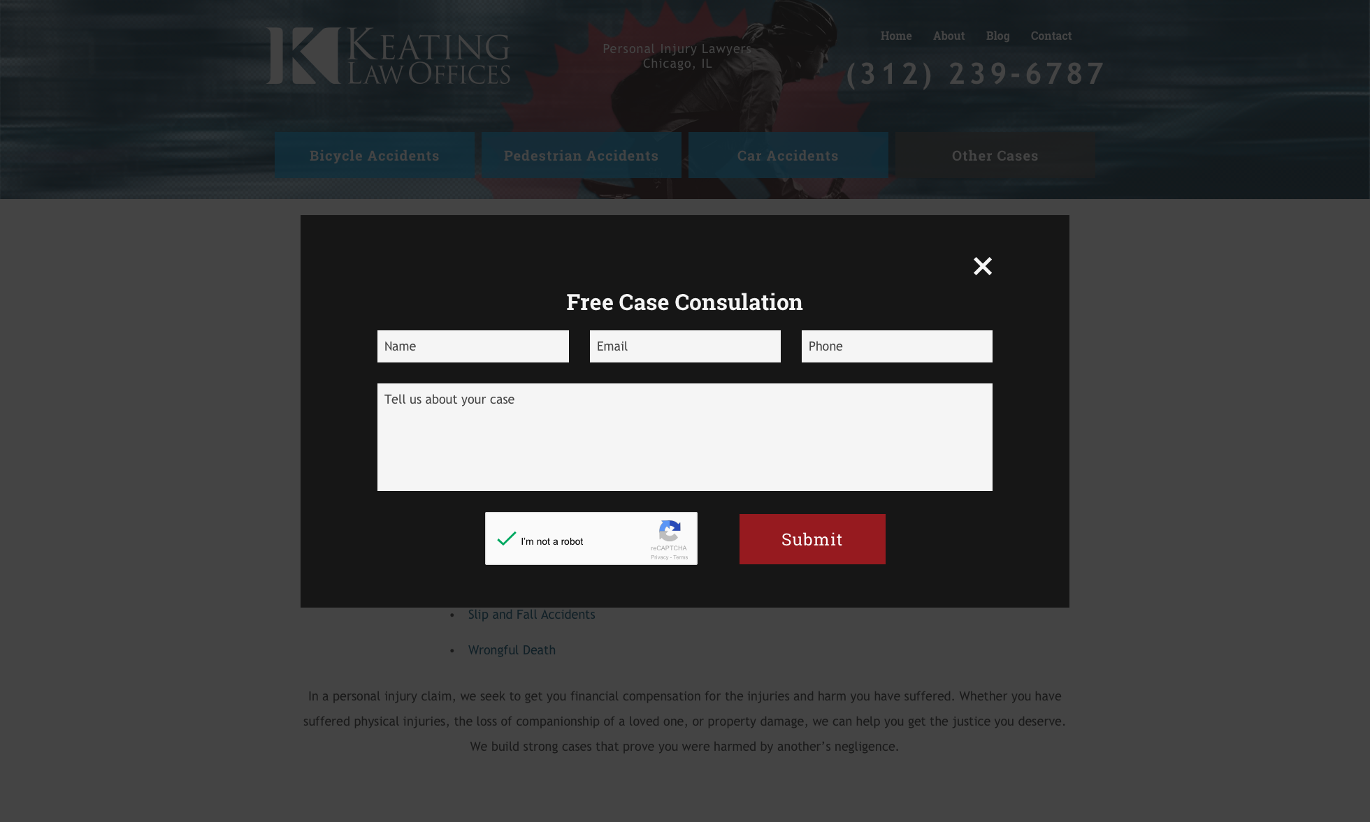 Keating Website Active Contact Form Mock Up